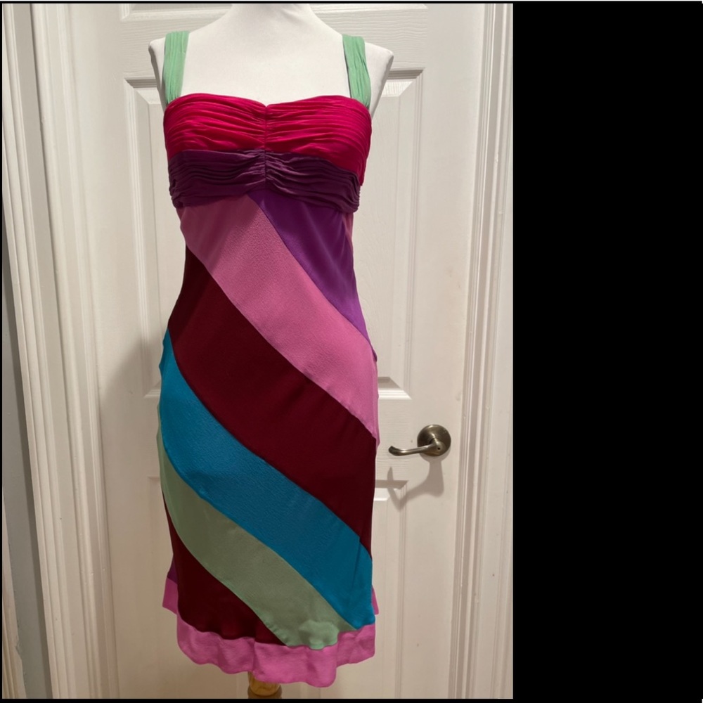 Sue Wong 100% silk sleeveless dress, NWT